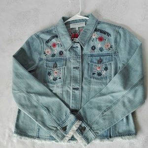 Cupcakes and Cashmere | Embroidered Denim Jacket